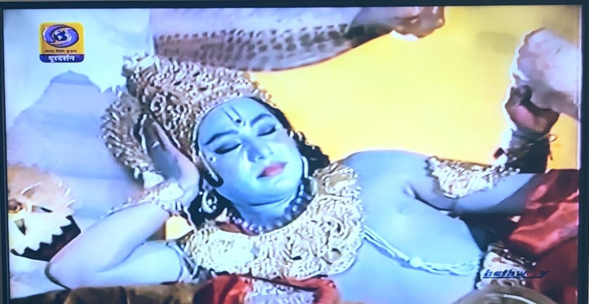 sajangupta's tweet photo. Taking me back to childhood. #Ramayan and #Mahabharat on @DDNational with the entire family!  This was our routine weekend plan. I m glad it’s restarted, great way for kids to learn Indian Mythology. https://t.co/Pw0AiRSQ25