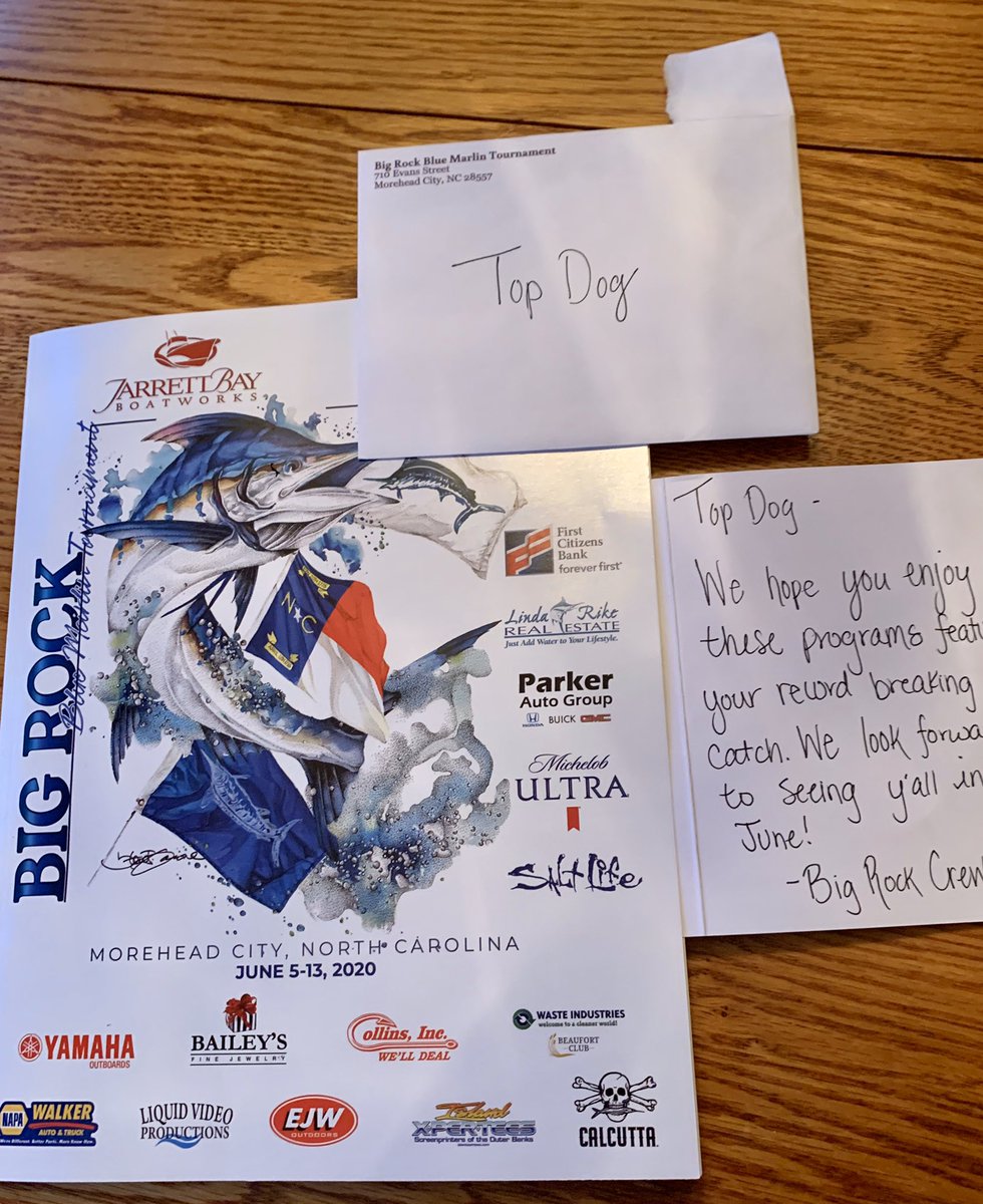 TOPDOGoffshore's tweet photo. @bigrockfishing  to the best Crew ever thank you for the package today.  We cant name the names Incase we forget one of the best.  Praying this mess ends soon  we might need a group prayer by @rramseyjbbw  like fishing days https://t.co/xSdPLclErc