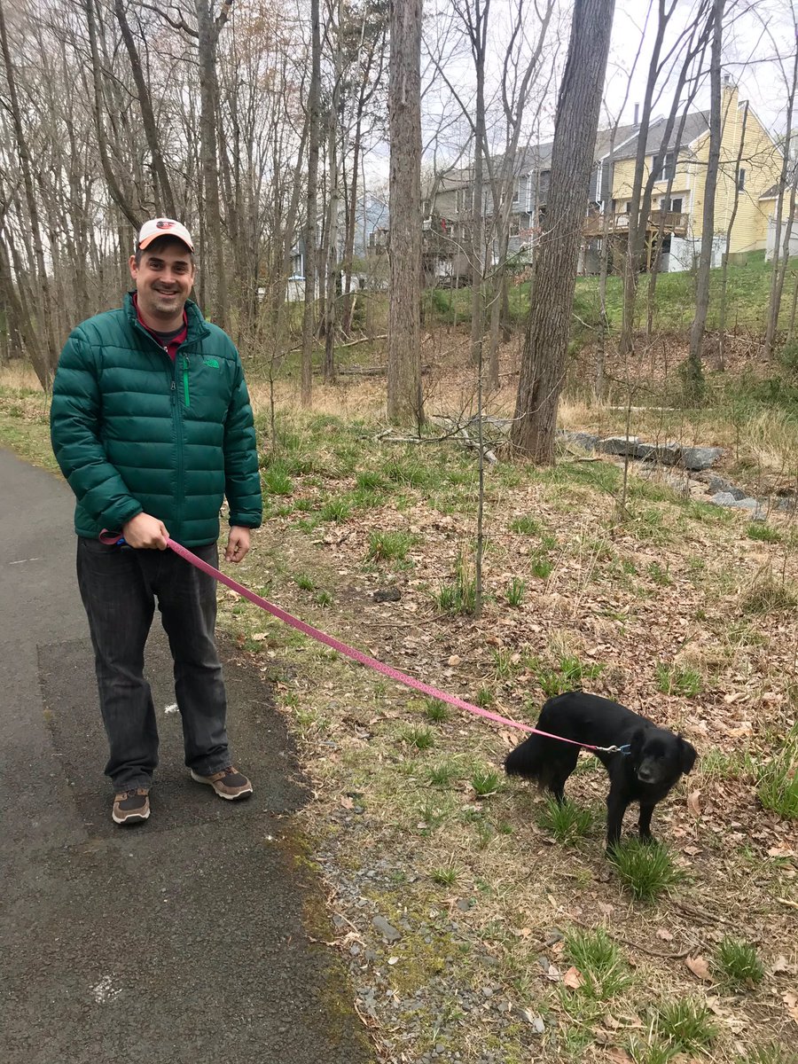 GbeBand's tweet photo. Mrs. Bandy and I taking the dog for a long walk!  #OneGBE @pe_gbe @gbefcps @GbeKindergarten https://t.co/gXXi8QqxiI