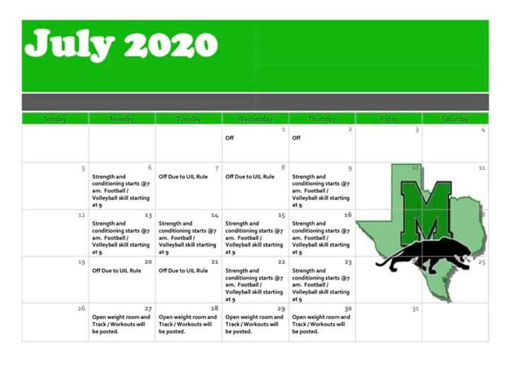 ClubMabank's tweet photo. Attention: All JH and HS Mabank Athletes and Parents

Mabank Athletics Summer Calendars-(June and July) *Includes Skill Development Days*

Sign up on first day...more information to come closer to date. https://t.co/M992g3mh4y
