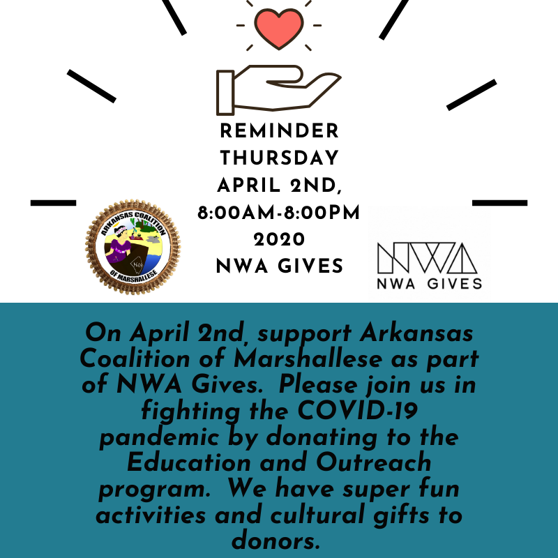 acom20151's tweet photo. two more days for the NWA Gives.  Support the COVID-19 Initiative on April 2nd.  #NWAGives https://t.co/tOXbg3DTLn