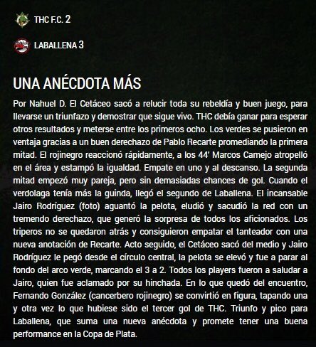 Volvemos al 2017 para rememorar un partidazo👏🏼
Con un golón⚽️ de Súper Jairo desde la mitad de la cancha, <a href="/LABALLENAfutbol/">LABALLENA futbol +33</a> se llevó tres puntazos y una anécdota más.

#LeyendasHistóricas📝 
#modoMVD💪🏽