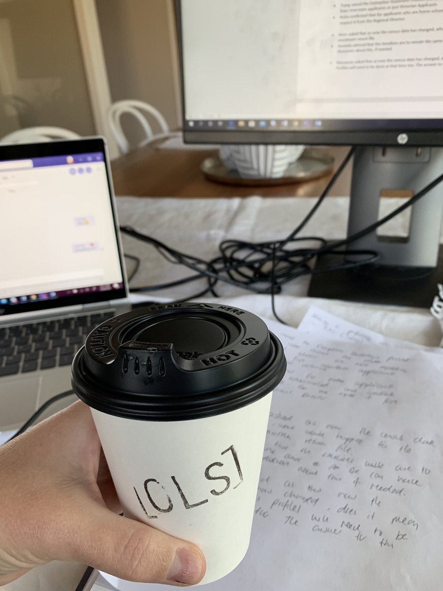 McfarlaneCat's tweet photo. WFH life - best part of the day #coffeetime ☕️☕️ https://t.co/0VKJXKnnt9
