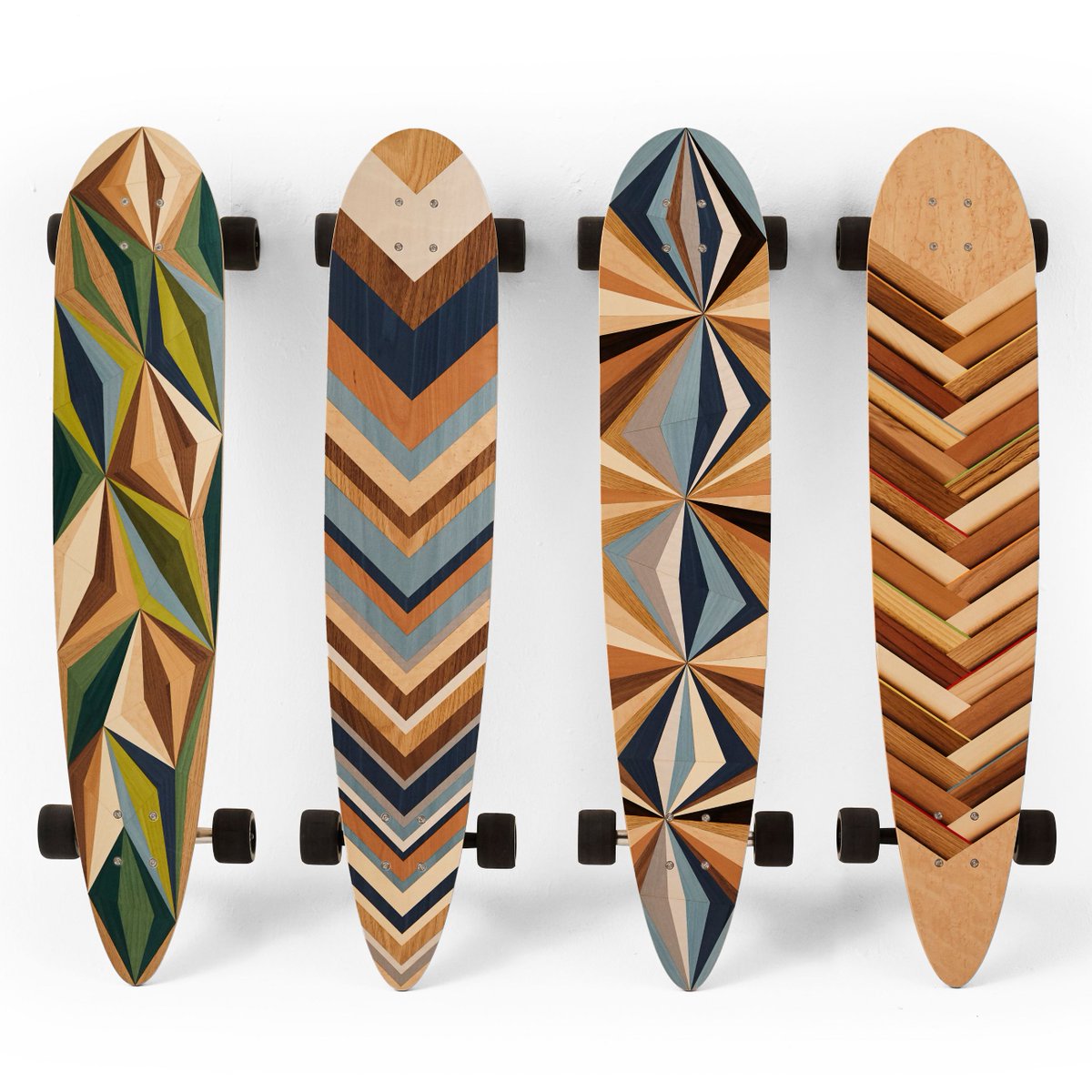woodpop's tweet photo. 1M marquetry pintail longboards.
Concave vacuum laminated Baltic Birch deck complete with @mindlesslongboards Mindless Talisman trucks and wheels. Stainless bolts and cork shock-pads.

👉 Best skateboard-making team Steph @emberedgecreative and Guy @guy.butcher 👈 https://t.co/p4rVNh436M