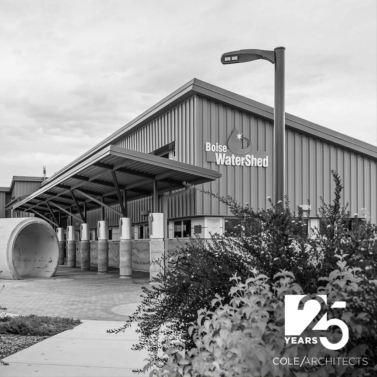 Boise WaterShed: this LEED-Gold building is an interactive environmental learning center for kids and adults!  Designed by Cole Architects and completed in 2006. #cole25 #25years #anniversary #architecture #boisearchitecture #idahoarchitecture #boisehistory #boisewatershed