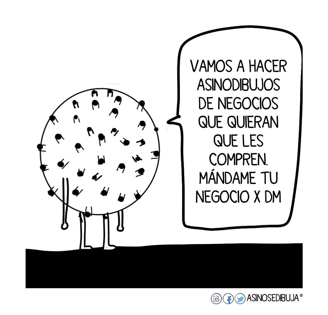 asinosedibuja's tweet photo. Vamos a estar tirando dibujos como tuitazos de negocios que quieran ser vistos en estos tiempos de Coronavirus, mándanos por mensaje tu negocio y nos echamos un dibujo. https://t.co/1k3GQpcc7e
