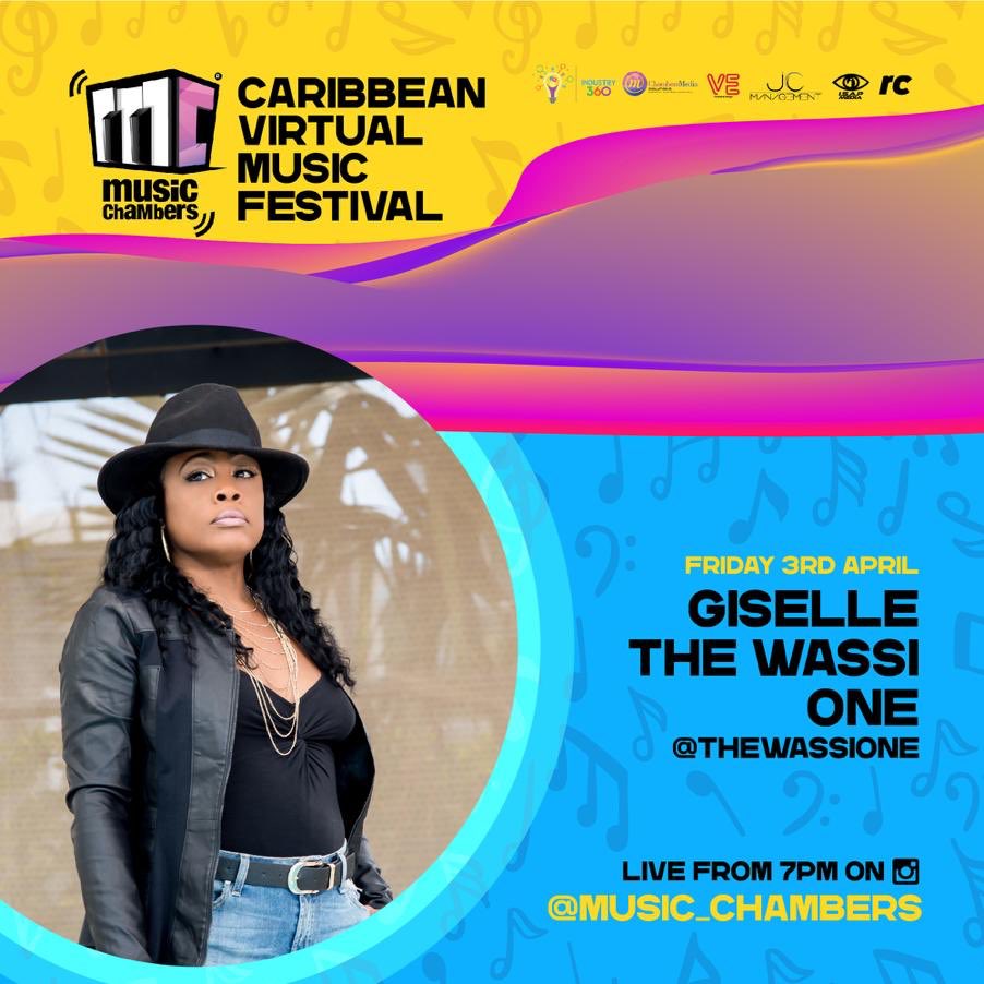 music_chambers1's tweet photo. Our first DJ lineup at the Caribbean Virtual Music Festival is ready to rumble! We welcome Giselle @thewassione & @djeternalvibes to the stage this Friday! 🎶
It’s a digital music experience like no other - see you from 8pm this Friday on our IG Live! ✨
#CVMF #MusicChambers https://t.co/ccBYqqNH29