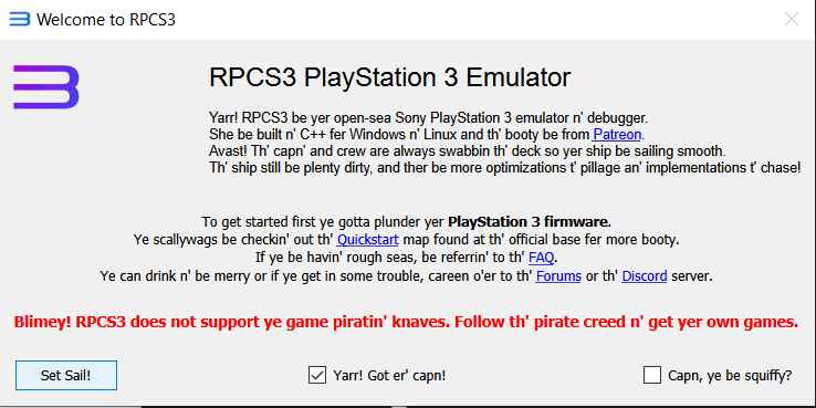 RPCS3 - Quickstart