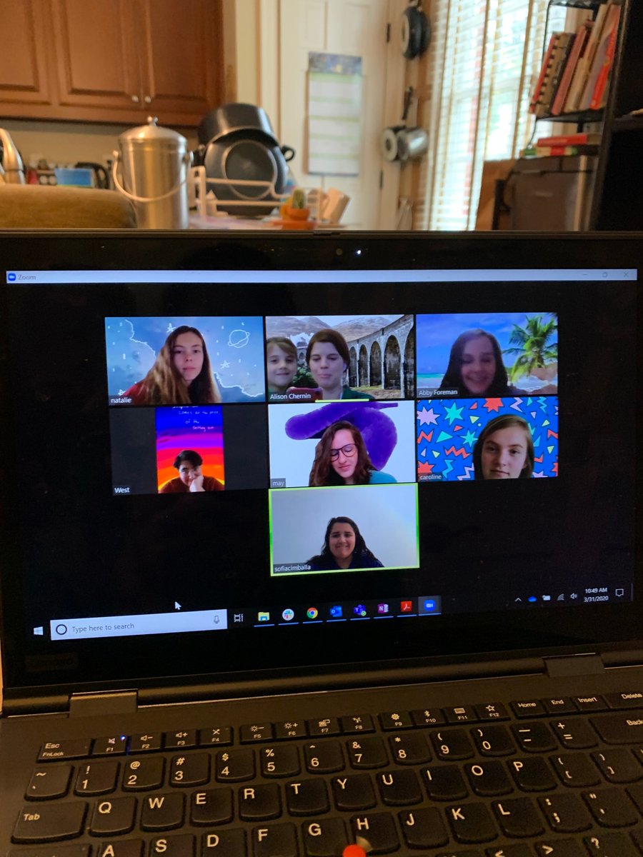 SaintMarysNC's tweet photo. Another successful day of virtual online classes, advisory meetings, club activities (our Folding for Fun Club creating Origami after school), and working from home! @SaintMarysNC #virtuallearning #virtualsms #saintsstrongtogether #wevegotthis https://t.co/cBa2x8A6ES