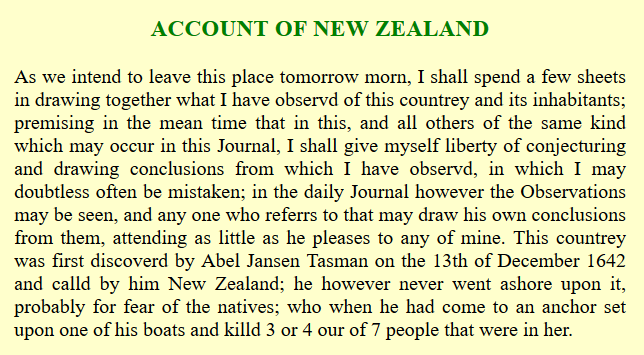 But back to  #Banks250. He has written us another treatise. http://gutenberg.net.au/ebooks05/0501141h.html#nz