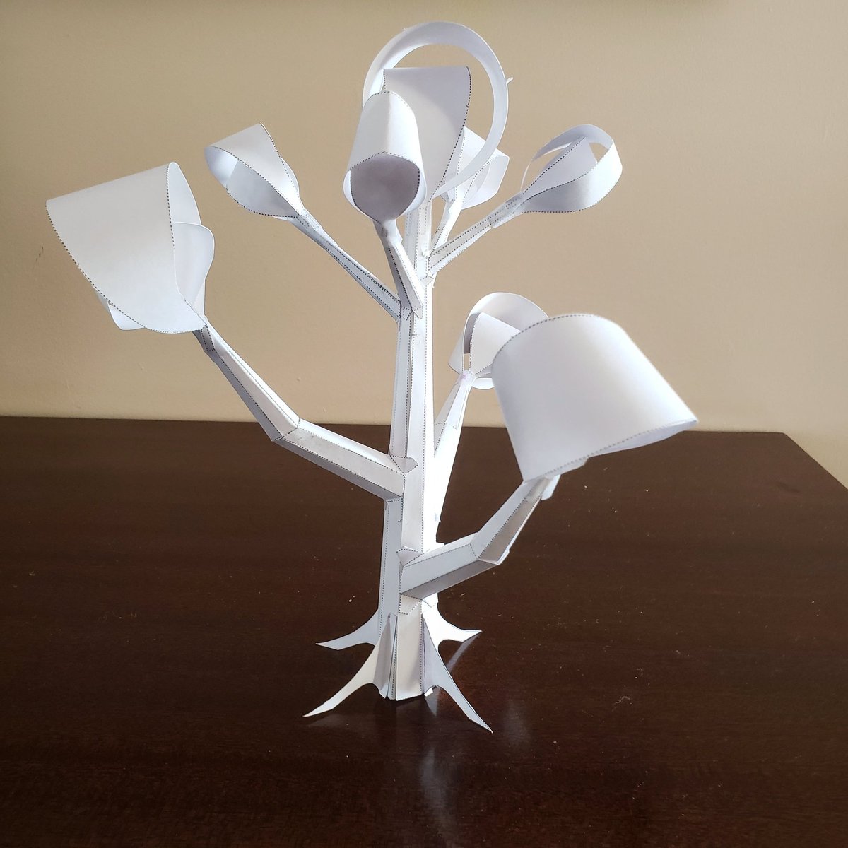 Would anyone be interested in me sharing the patters for paper sculptures like this that you could print and make at home?
