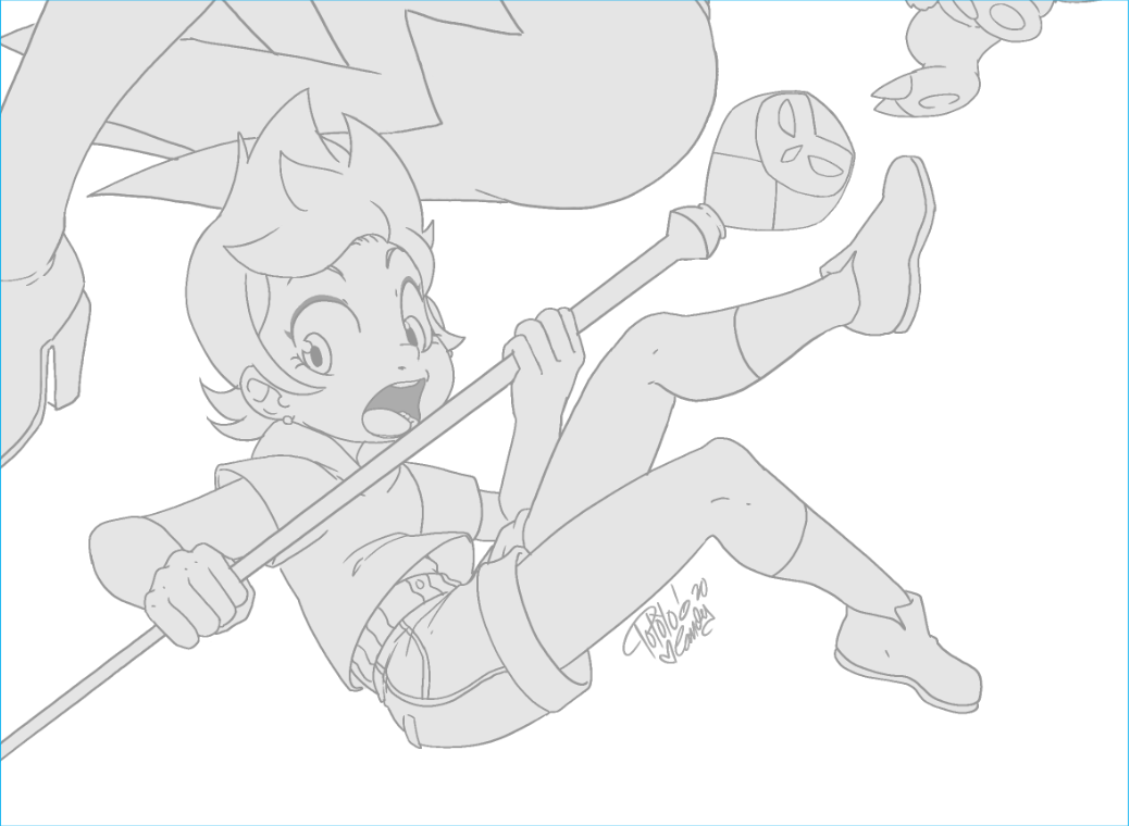 My #currentcanvas features Luz (and Owlbert)from #TheOwlHouse 
