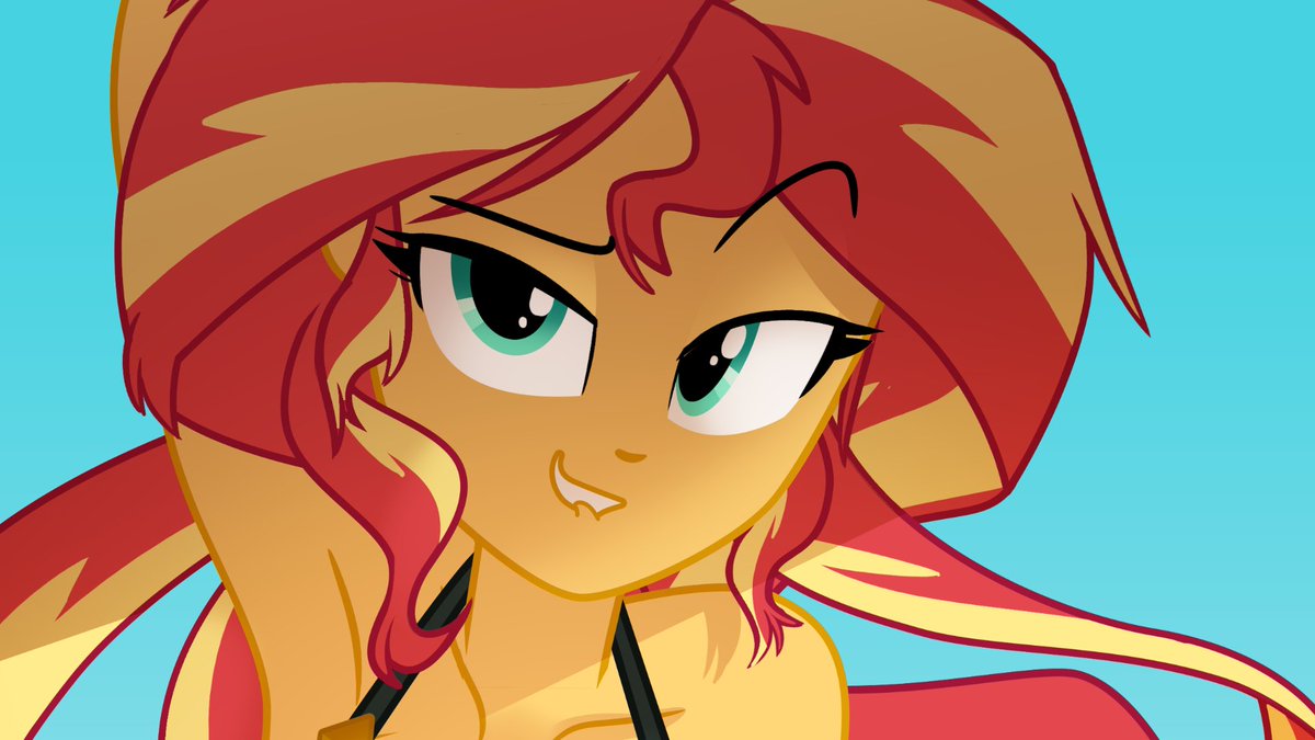 Light on Twitter: "🧡WIP of dear Sunset Shimmer🧡 Don't worry, she won't  eat you😏😏 SUNSET:Mhh~❤️you said something? #brony #sunsetshimmer  #EquestriaGirls… https://t.co/HXHCJuosy5"