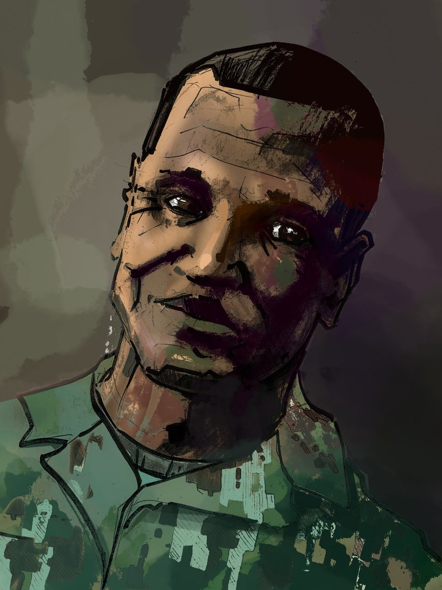 Two head shots of the protagonist and antagonist for the section of Destination Unknown Vol. 2!