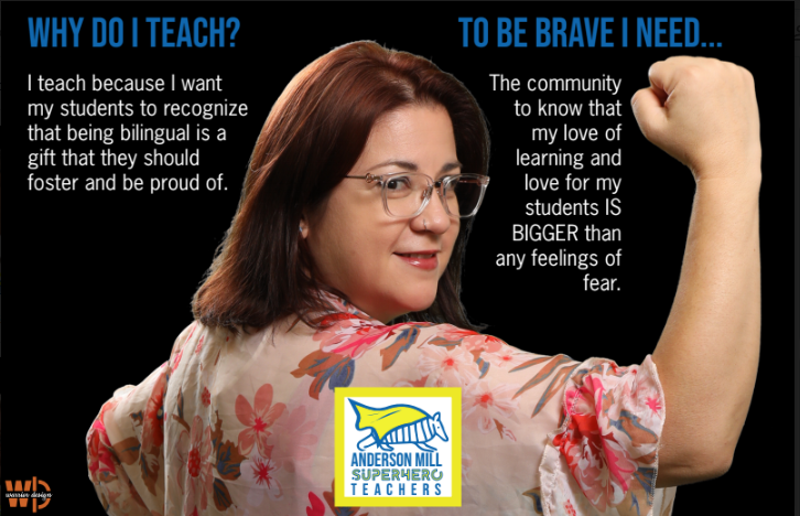 AndersonMillEl's tweet photo. Be Bold. Be Brave. Be You. @molina317 @txWarriorDesign @keepitdigital @mrsburnettAME https://t.co/FThMCm97RP