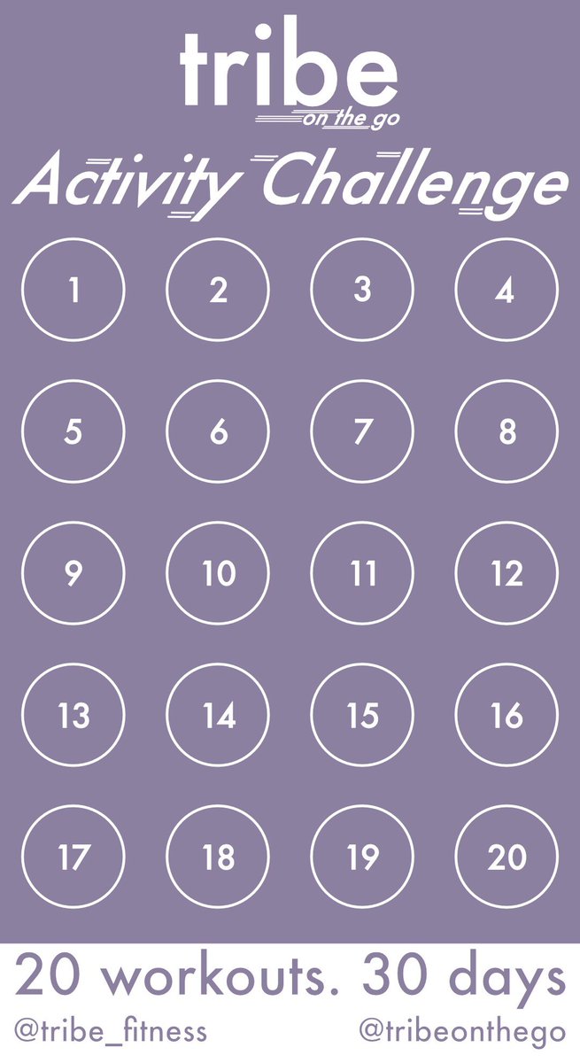 kardiaathletica's tweet photo. Ready to move more this April? Join our #VirtualTribe challenge and emoji-up this graphic after each workout. 20 workouts in 30 days! #YouGotThis https://t.co/QjCR92aHAk