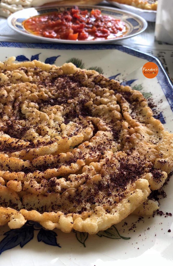 Ors el toom قرص التوم is a Palestinian Nabulsi breakfast dish, it’s literal meaning is garlic pie.. made up from flour garlic eggs baking soda oil etc