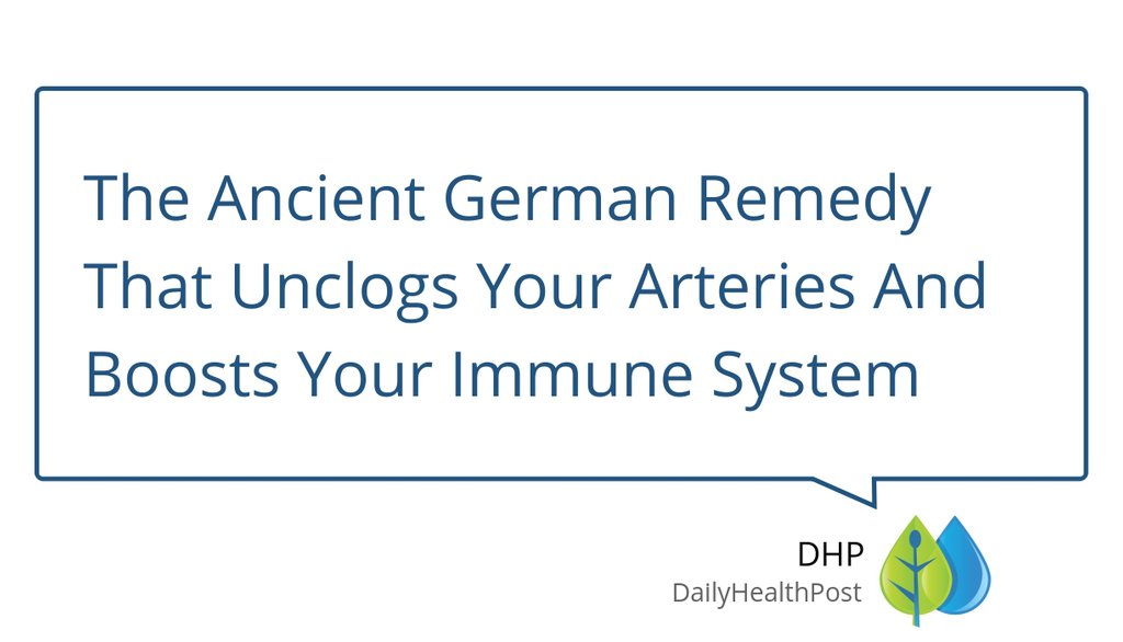 dailyhealthpost's tweet image. The Ancient German Remedy That Unclogs Your Arteries And Boosts Your Immune System
▸ lttr.ai/OxvJ

#LDL #Unclog #GermanRemedy #Cholesterol #Garlic #Arteries