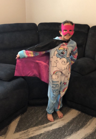 ORVanderVelde's tweet photo. Students had fun learning at home today dressed up as superheroes for Superhero Day!  Thanks to all of our parents for sharing pictures with our class and writing such kind messages! @Ms_Pratl @MSkrobinRead #oakridgemustangs #npd117learns https://t.co/i9ySnQPzPD