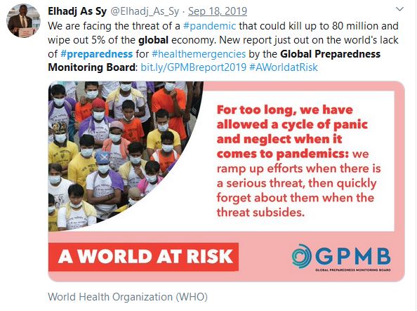 1.) Is anyone else a little suspicious of the fact that the Soros & Gates-linked, Global Preparedness Monitoring Board (GPMB), had written a list of 7 things governments should do in the event of a global pandemic, just 3 months before the Chinese coronavirus outbreak?