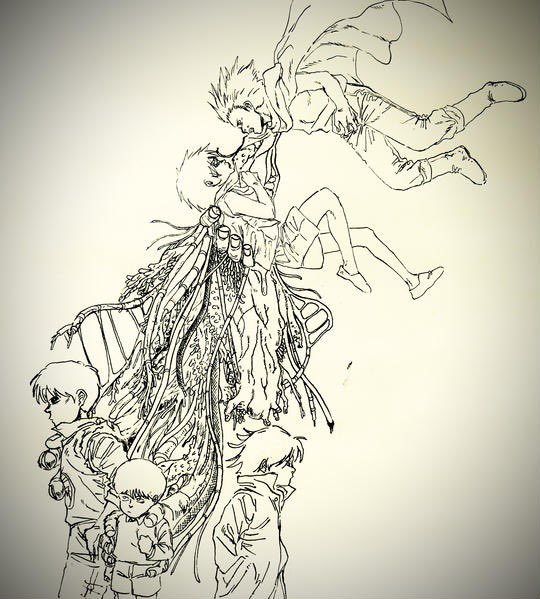 昔の絵が出てきた…二年前に描いたAKIRA絵 