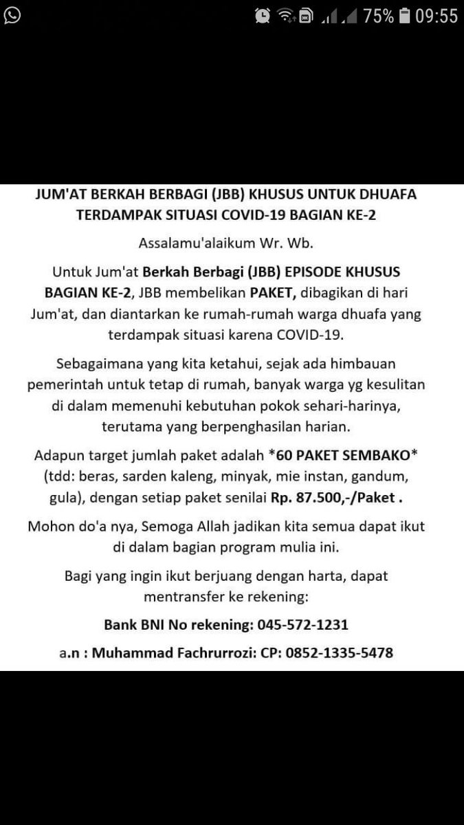 mf_2205's tweet photo. Mohon Do'a, semoga Allah kirimkan dermawan2 yg siap berjuang membantu program JUM'AT BERKAH BERBAGI ini https://t.co/zeLVhPzBEv