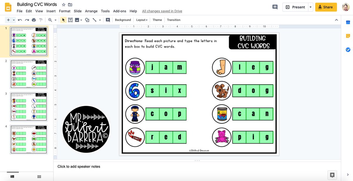 GilbertBarrer13's tweet photo. Freebie Alert🚨: You can grab this Building CVC Words Digital Resource for your littlest learners by clicking on this link  https://t.co/fmFCNkMZ27 ~Check back tomorrow for another FREEBIE!🤗❤️💻 #earlyliteracy #buildingcvcwords #freedigitalresources https://t.co/2TgpTxPJEQ