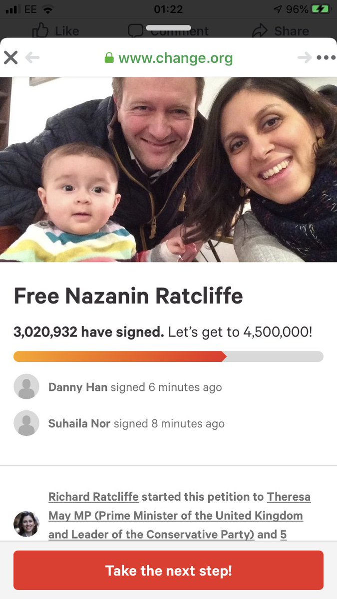 BeecroftSophie's tweet photo. @BorisJohnson please just get her home now this is enough !! Do the right this ! #FreeNazanin https://t.co/9NG2CBC0WB