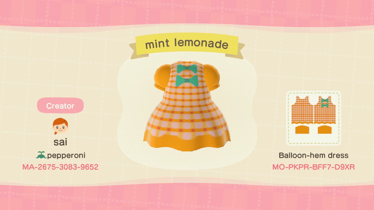 lovesoupstudio's tweet photo. Finally can share my designs! here are some spring outfits #ACNHdesigns #AnimalCrossing #ACNH #NintendoSwitch https://t.co/rCahX5BuZI