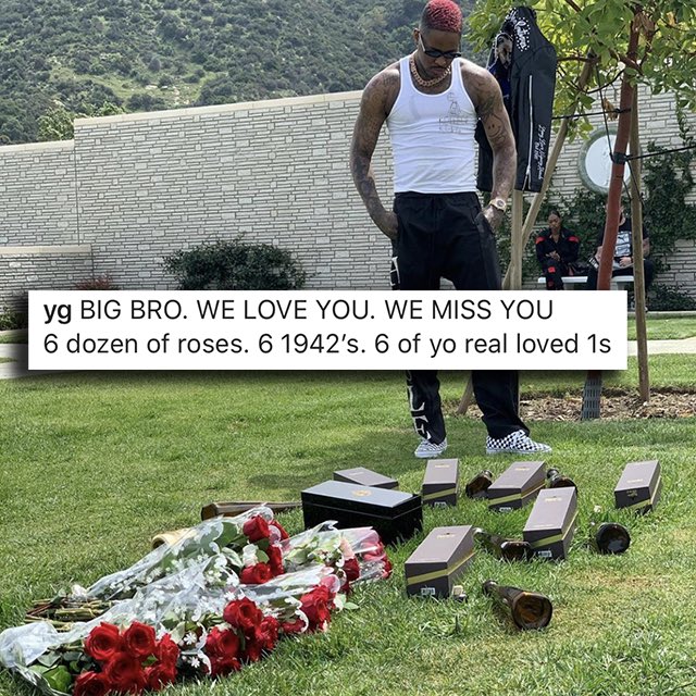 Kollege Kidd Yg Visits Nipsey Hussle S Grave