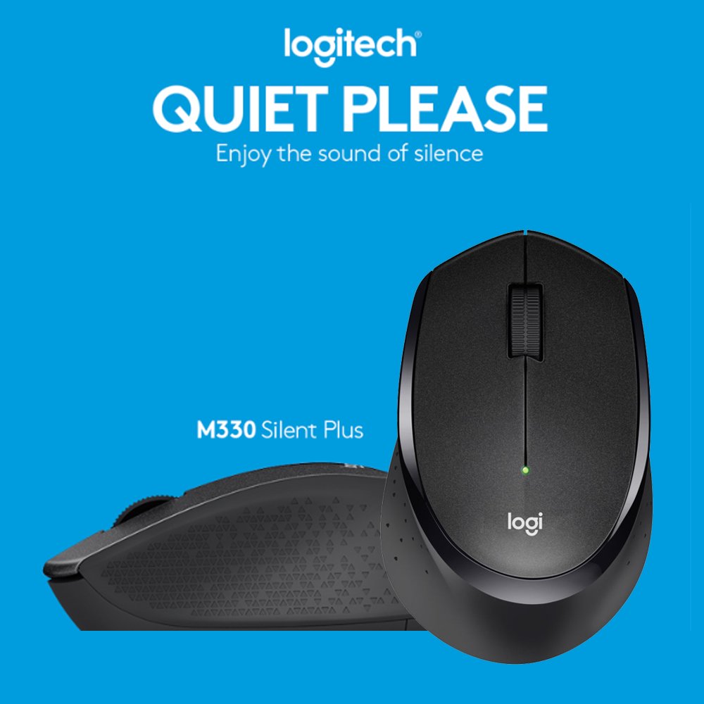 LogitechID's tweet photo. Selama kamu #Dirumahaja dan #KerjaDariRumah, bekerja harus tetap tenang dan fokus. Jangan biarkan bunyi klik mengganggu kamu atau orang-orang di sekitar Anda.
#LogitechIndonesia #M330 #SilentPlus  #Wireless #Mouse
https://t.co/aZuScb4uAl https://t.co/t1wbZW1NEL
