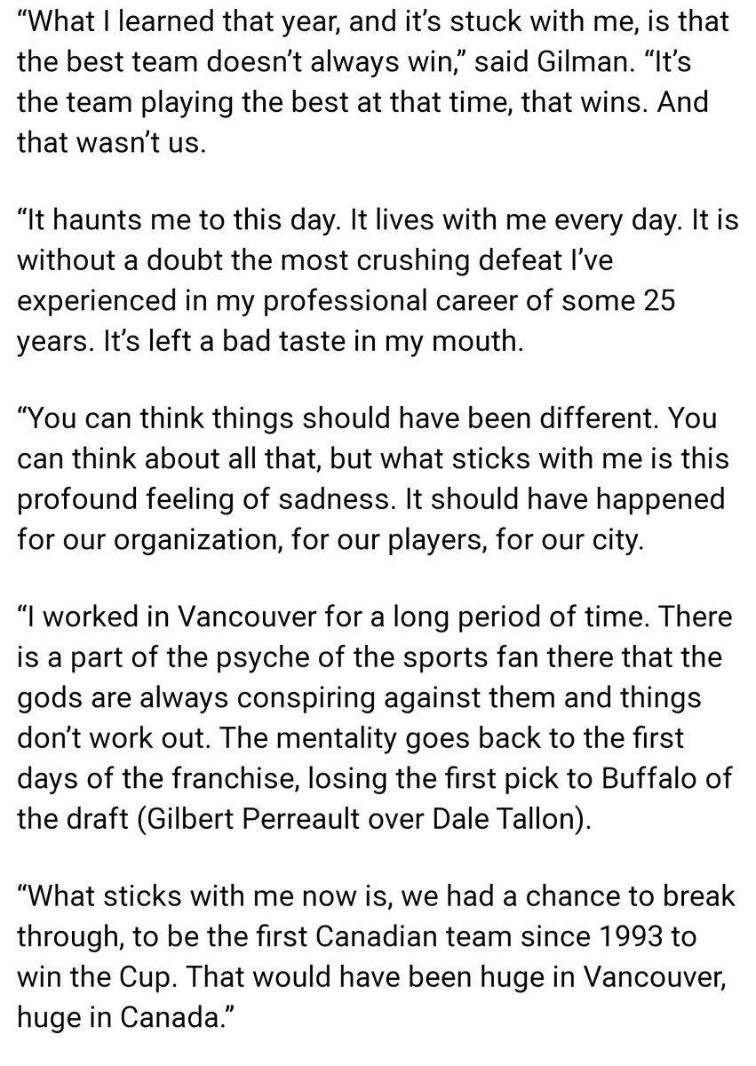 taj1944's tweet photo. Gilman on losing in 2011. He sums it up perfectly. Will bring a tear to your eye. https://t.co/LGzAfr8ZVa