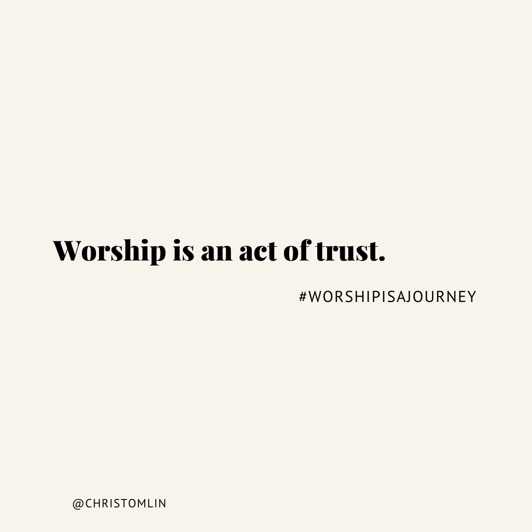 christomlin's tweet image. Worshiping God in the storm doesn't mean we know the outcome, it means we trust the captain.
#WorshipIsAJourney