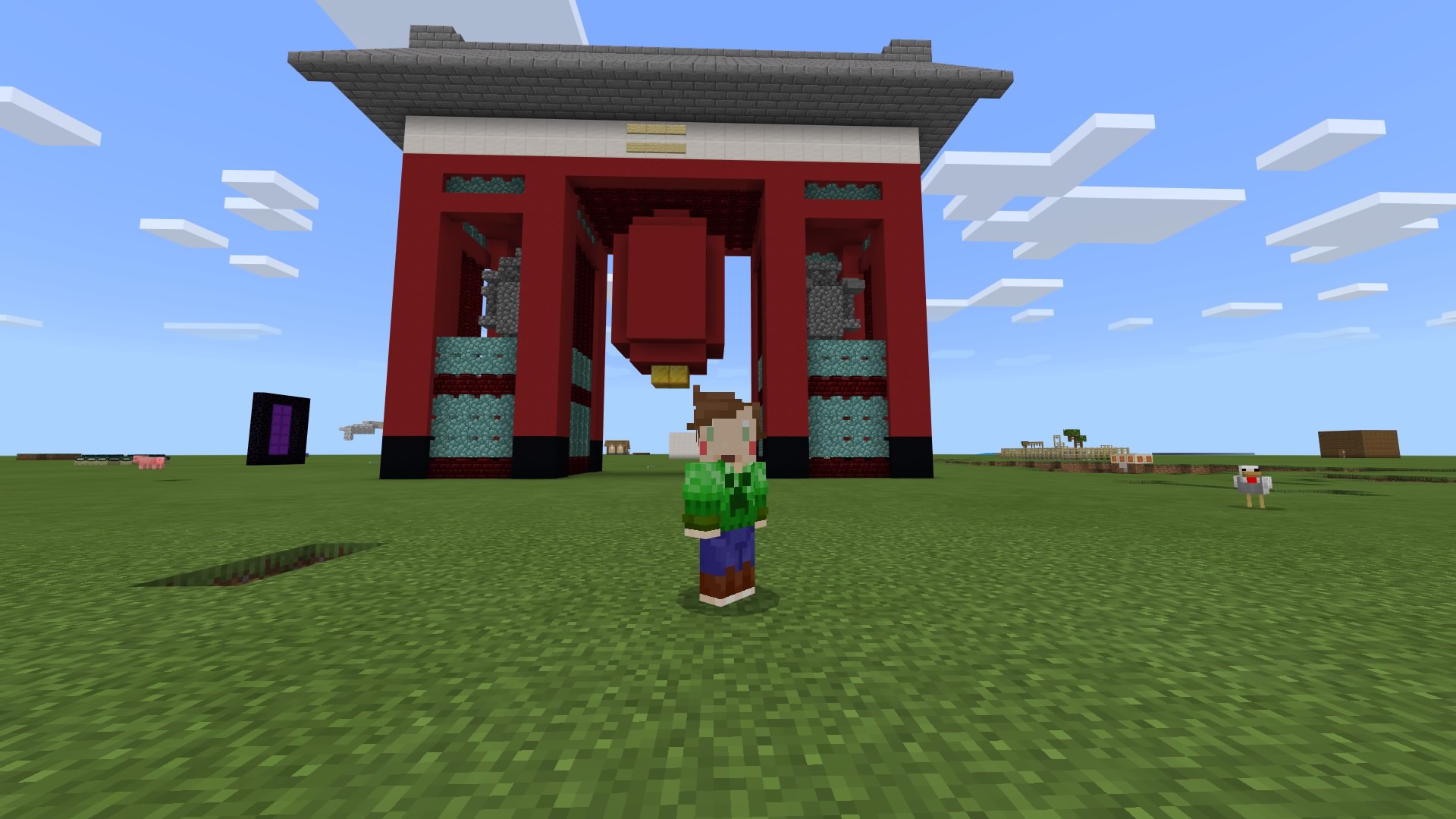 雷電のゲームちゃんねる 新スキン作りました クリーパースキンです Ps4share マイクラ マインクラフト 雷電 クリーパー