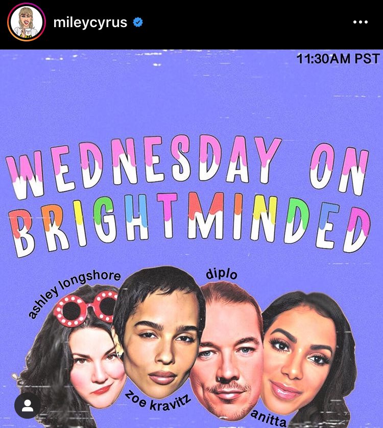 sitepopnet's tweet photo. Internacional sim amor! 

Miley Cyrus acaba de anunciar os próximos convidados para seu programa “Live With Miley” no Instagram, e entre eles está Ashley Longshore, Zoe Kravitz, Diplo e nossa maior estrela brasileira Anitta! https://t.co/u0OhvnSzYD