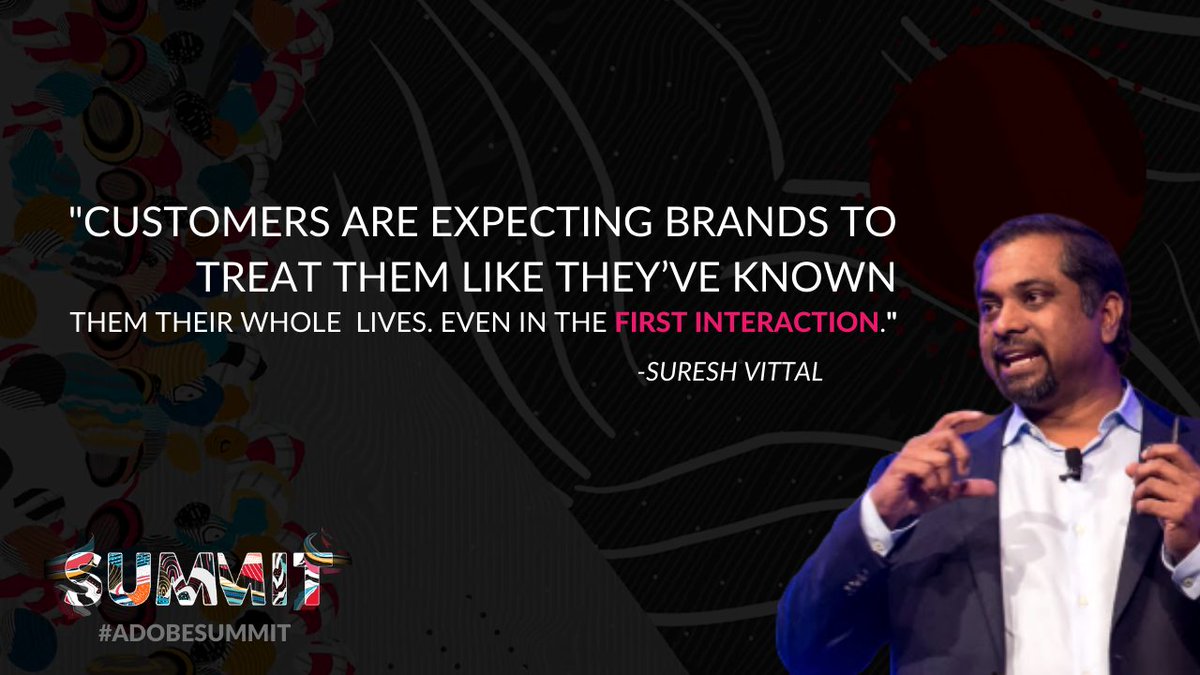 Ross_Quintana's tweet image. This quote from Suresh Vittal (@sureshvittal) really captures the value of data in personalization.

#AdobeSummit #Perosnalization #CDP #CustomerExperience