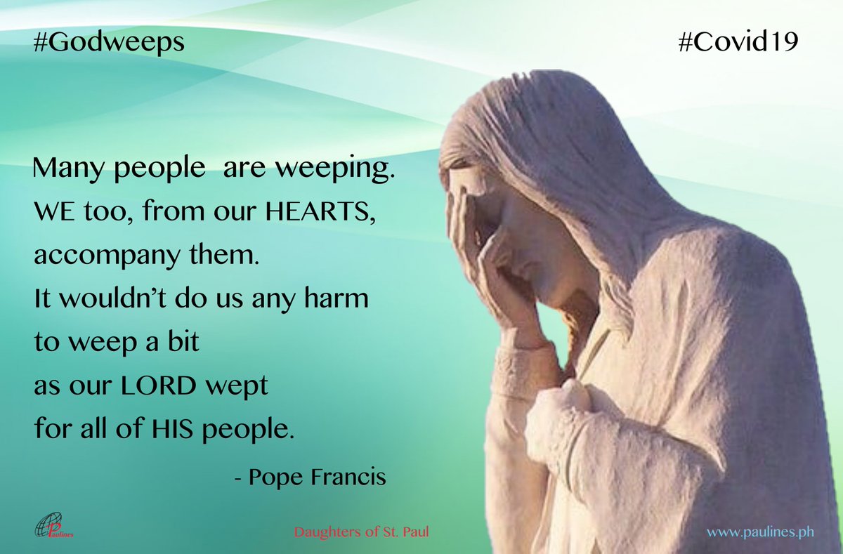 Paulines_PH's tweet photo. Shoutout to our doctors, nurses, lab personnel and many others who are at the frontlines, courageously exposing themselves to Covid19 to minister to our sick and help us in our daily needs. We constantly pray for your safety.
#PrayTogether #Covid19 #helloritmfrontliners https://t.co/UPnN9XrYOE