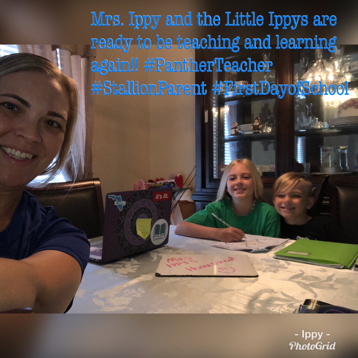 JennCIppy's tweet photo. Day 1: #IBReady #IBStrong #IBExhausted #PantherTeacher #StallionParent @PineViewMiddle @SandersSMES we made it! https://t.co/EpueRFc7co
