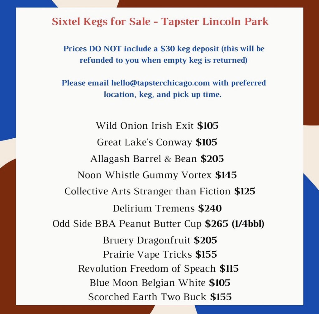 TapsterTasting's tweet photo. &amp; at Lincoln Park 🍺 https://t.co/xW7mcE0n7M