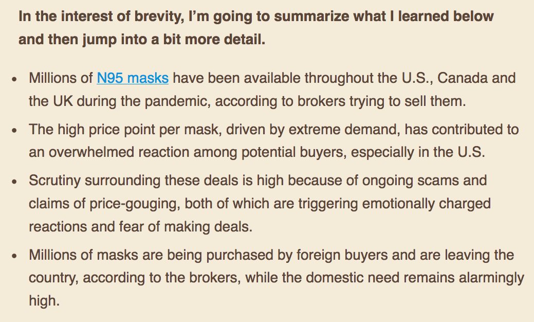 Millions of masks are being purchased by foreign buyers and are leaving the country, according to the brokers, while the domestic need remains alarmingly high.
