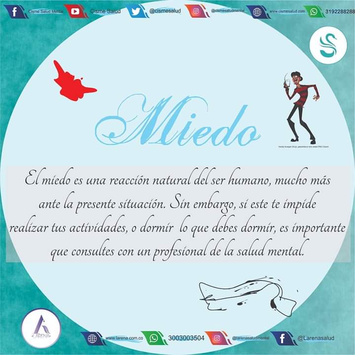 cismesalud's tweet photo. Si el miedo te atrapó, consulta con un especialista en salud mental. Recuerda que cuentas con https://t.co/ebcuDQSyi8 para realizar tus consultas virtuales.

Wpp CISME : 3192288288
Wpp LARENA: 3003003504
#saludmental #psiquiatria #psicologia #teleconsulta #telesalud #telemedicina https://t.co/a0pEgwPTbm