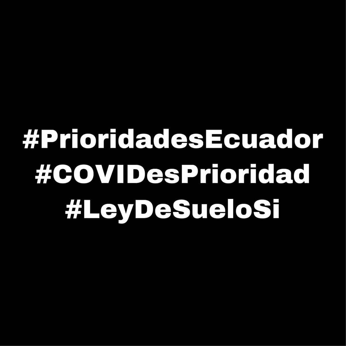 alfonso_saltos's tweet photo. En esta crisis por #Covid19Ec mañana la @AsambleaEcuador @cesarlitardo tratará Proy de Ley Orgánica Reformatoria #COOTAD.

Es una ley que por los sucesos de ahora debe ser analiza con otros ojos. Porque el apuro?!

Ahora es prioritario atender la crisis sanitaria.

#LeyDeSuelosSI https://t.co/pH33tWhXHh