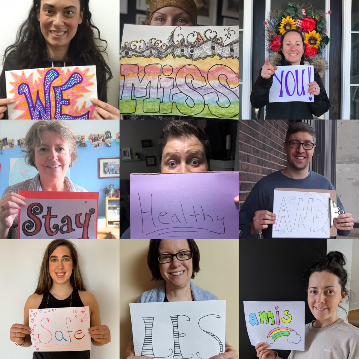 We miss you! Stay healthy and safe les amis! Love <a href="/StLukeNepean/">St. Luke School (Nepean)</a> Junior teachers. #ocsbAtHome #WeMissYou #lukocsb #ocsbBeCommunity