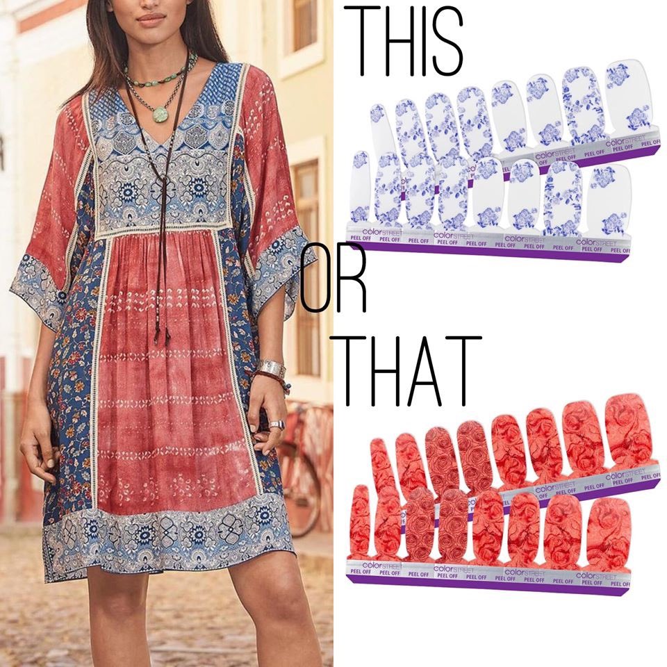 NailDiva9's tweet photo. Coachella Valley outfit! #colorstreetnailstrips #colorstreetstylist #nailsofinstagram #nails #gypsy #spring #beauty https://t.co/TsP6yR7379