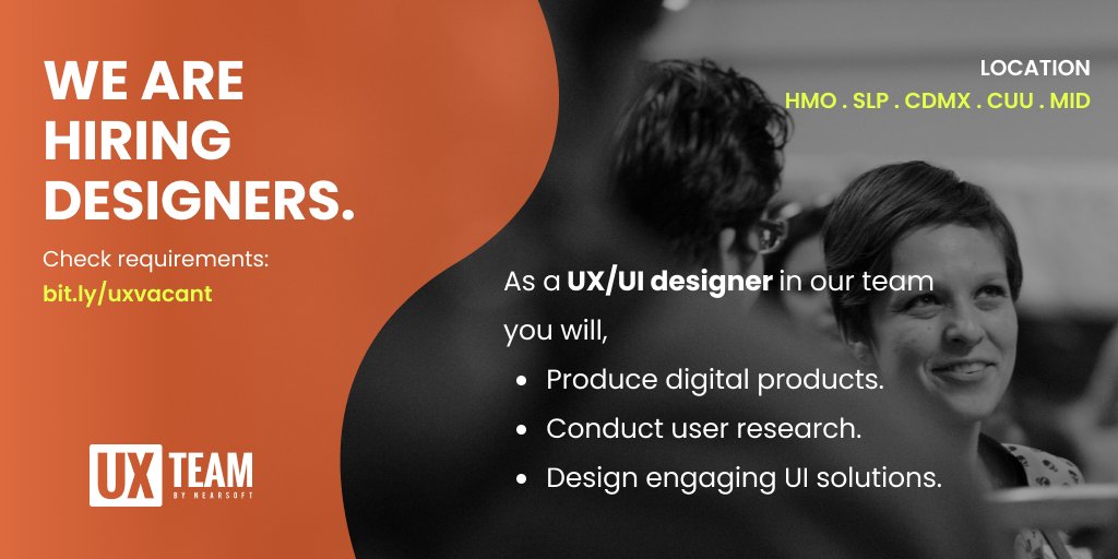 ✨Join the team and grow with us✨
Check vacant here: bit.ly/uxvacant
@NearsoftJobs