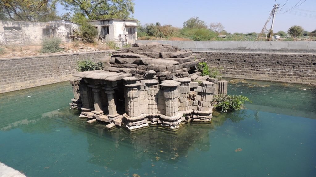 Day 7: Kaleshvara templeKalgi KAChalukyasCirca 12th centuryStellate design sitting in the middle of a natural spring pushkarini! Shamefully “maintained” by ASI