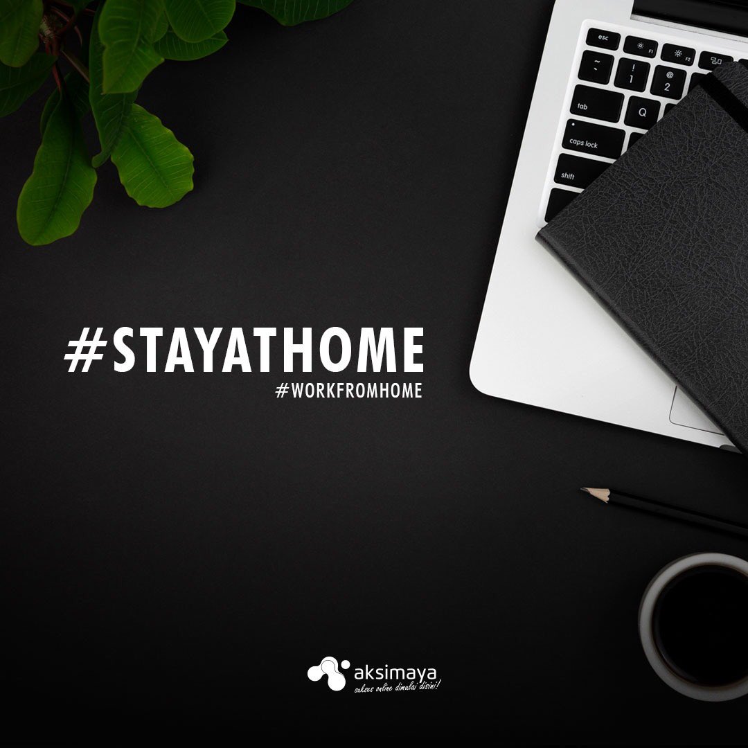 aksimaya's tweet photo. Pagi...., bantu bangsa &amp; negara ini memutus penyebaran #COVID19 dengan #DiRumahAja, bila mungkin lakukan pekerjaan kantor dengan #WorkFromHome, jaga #PhysicalDistancing jika harus keluar rumah dan tetap jaga kesehatan 🙏🏻. #StayAtHome #Aksimaya https://t.co/d1CFnMZtwk