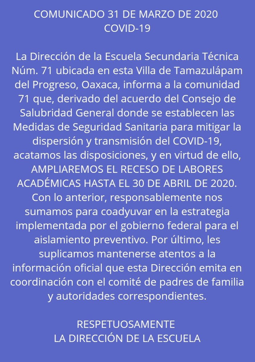 Escuela Secundaria Técnica 71 tweet media