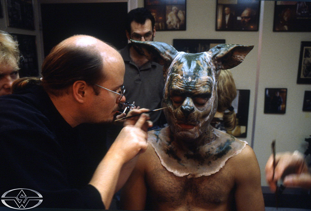 SWinstonSchool's tweet photo. Happy 25th anniversary, @rtalalay's #TankGirl! 

Half-man/half-kangaroo characters, called ‘Rippers’. 

#StanWinstonStudio hired to do these very cool, stylized kangaroo makeups on six Ripper performers and their stunt doubles. https://t.co/nzubPqdq2c