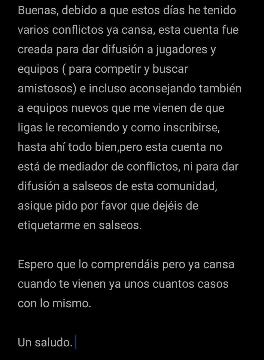 Espero que lo leáis todos y lo entendáis... 🙏🙏